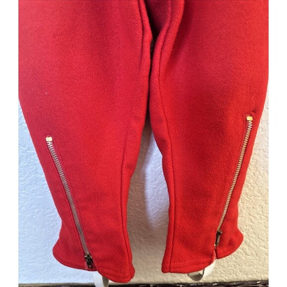 Vintage ROTHSCHILD Girls Wool Velvet Red/Blue Trim Coat & Snow Pants Leggings - Picture 8 of 16
